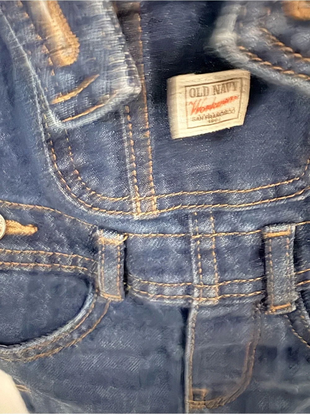Old Navy Baby Overalls Denim Shortalls - Classic Blue